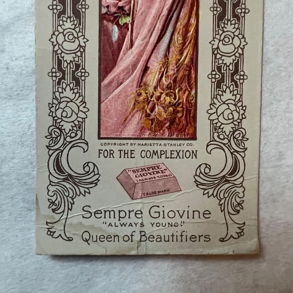 Victorian Trade Bookmark advertising Marietta Stanley Toiletries - Picture 8 of 8